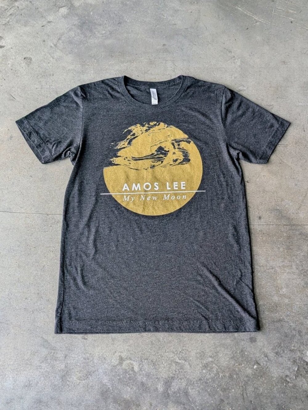 Amos Lee My New Moon 2019 Tour Concert Graphic Tee medium